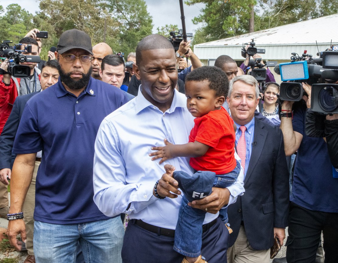 FL Gubernatorial Candidate Andrew Gillum Casts His Vote In Midterm Election