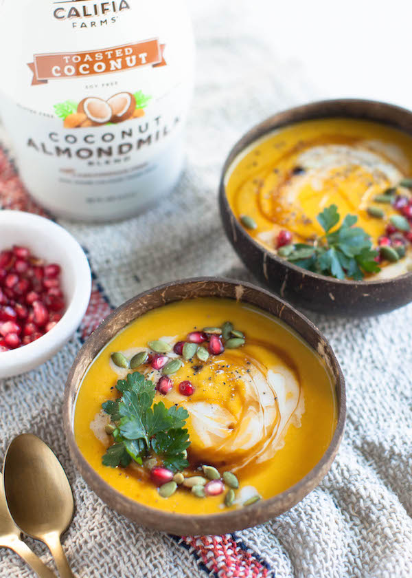 Coconut Butternut Squash Soup | @sweetpotatosoul