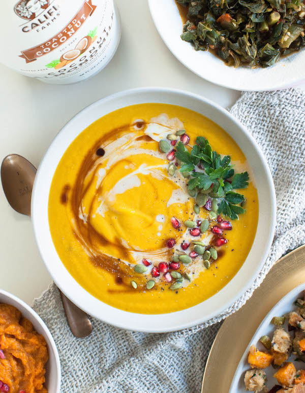 Coconut Butternut Squash Soup | @sweetpotatosoul