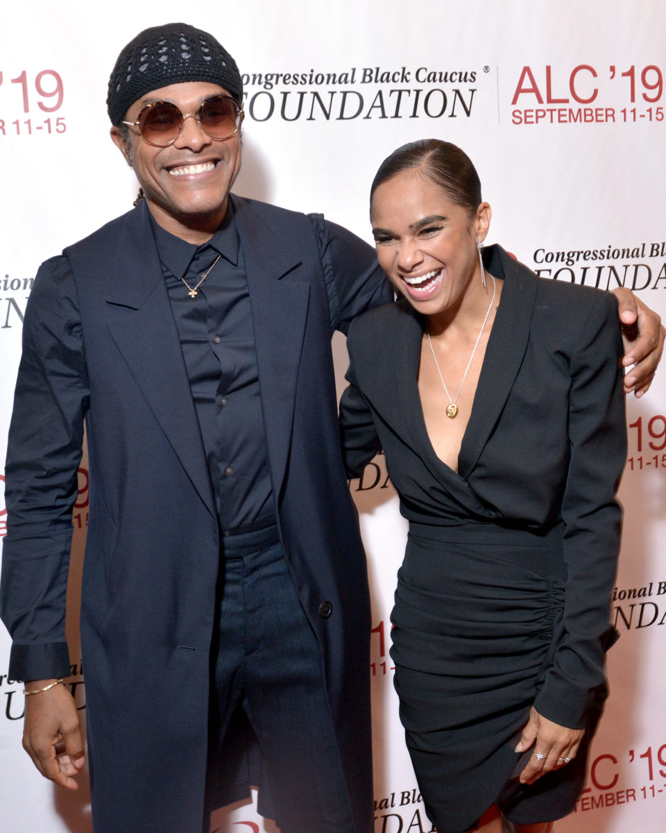 Misty Copeland and Maxwell share a laugh on red carpet