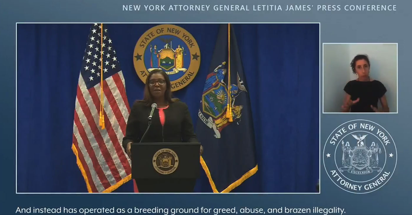 “It's clear that the @NRA has been failing to carry out its stated mission for many years, and today, we sent a strong and loud message that no one is above the law,” New York State Attorney General Letticia James