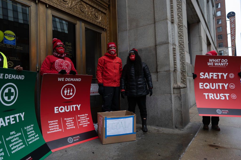 Chicago Teachers Rally For A Safe Return To Schools