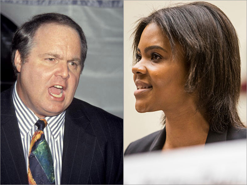 Rush Limbaugh and Candace Owens