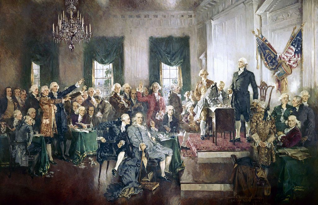 Signing The US Constitution