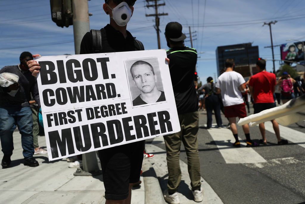 Black Lives Matter Holds Protest In Los Angeles After Death Of George Floyd