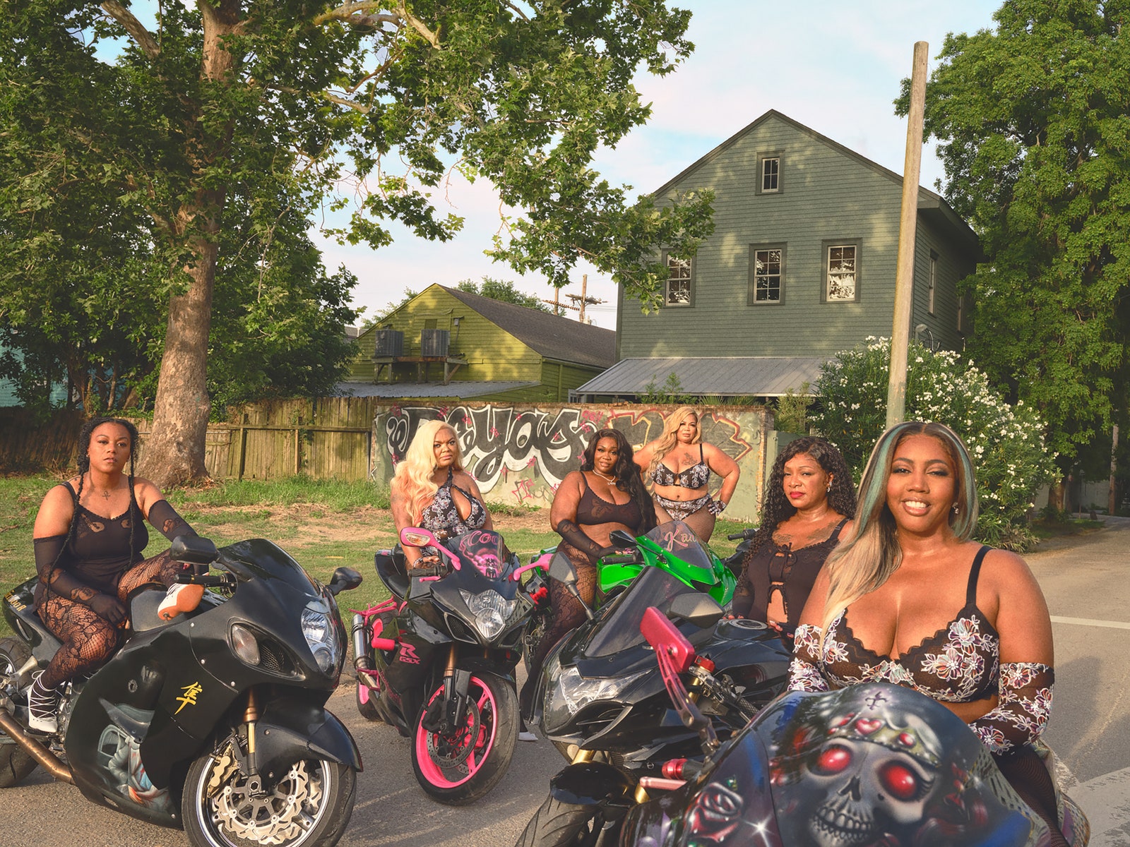 Caramel Curves, motorcycle, Savage X Fenty, campaign