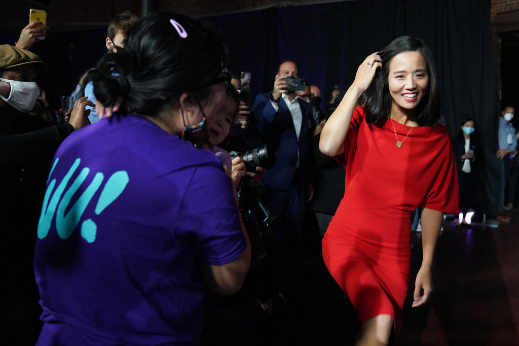 Boston Mayoral Candidate Michelle Wu Votes And Holds Election Night Event