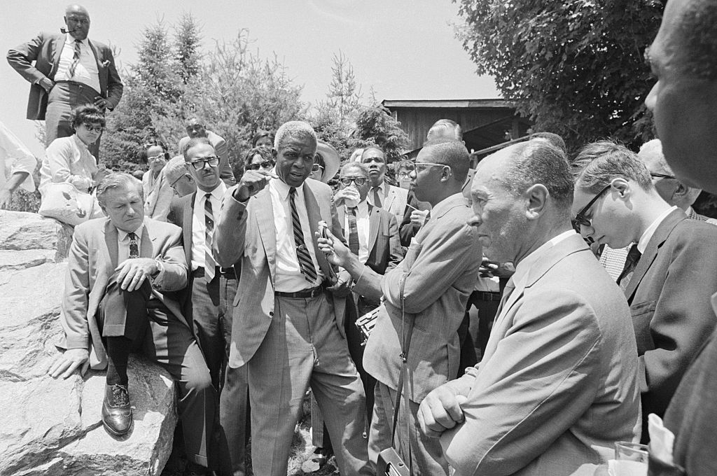 Jackie Robinson Speaking to National Newspaper Publishers Assn.