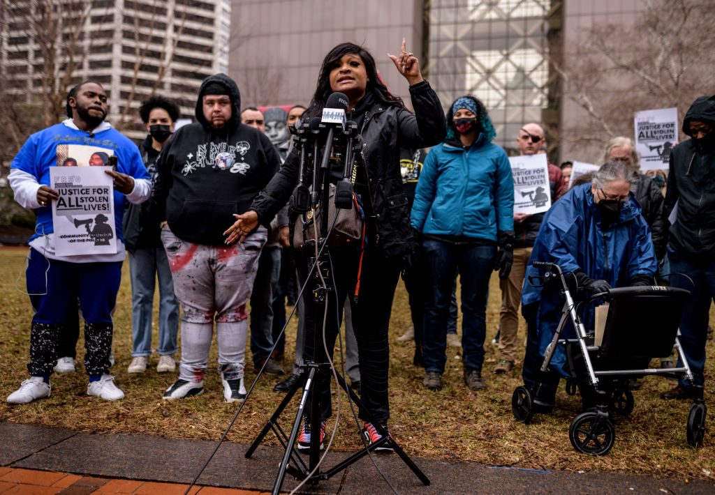 Protest Held After Announcement That No Charges Will Be Filed In Police Shooting Of Amir Locke