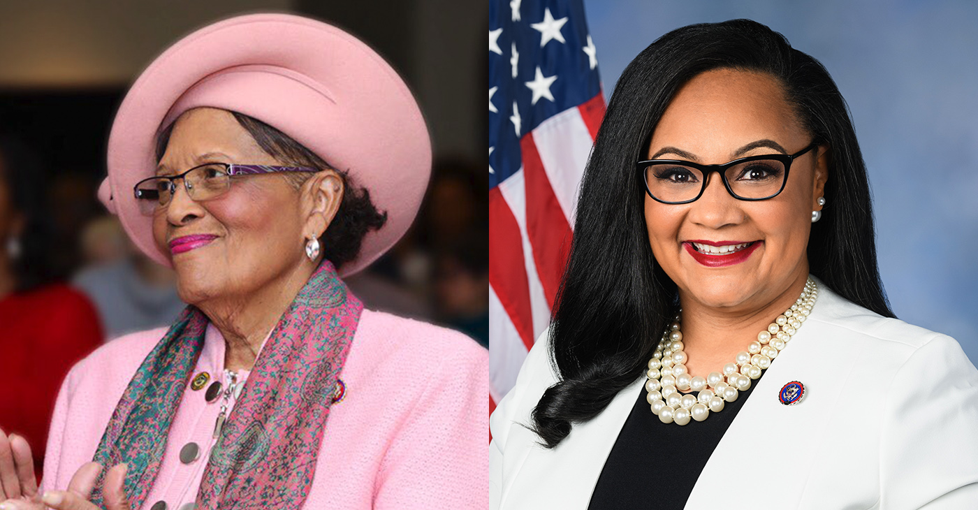 In December 2021, President Biden directed the Department of Education to pause federal student loan repayments. On February 5, 2022, he extended the moratorium again. [Photo: Rep. Alma Adams (D-NC) and Rep. Nikema Williams (D-GA)]