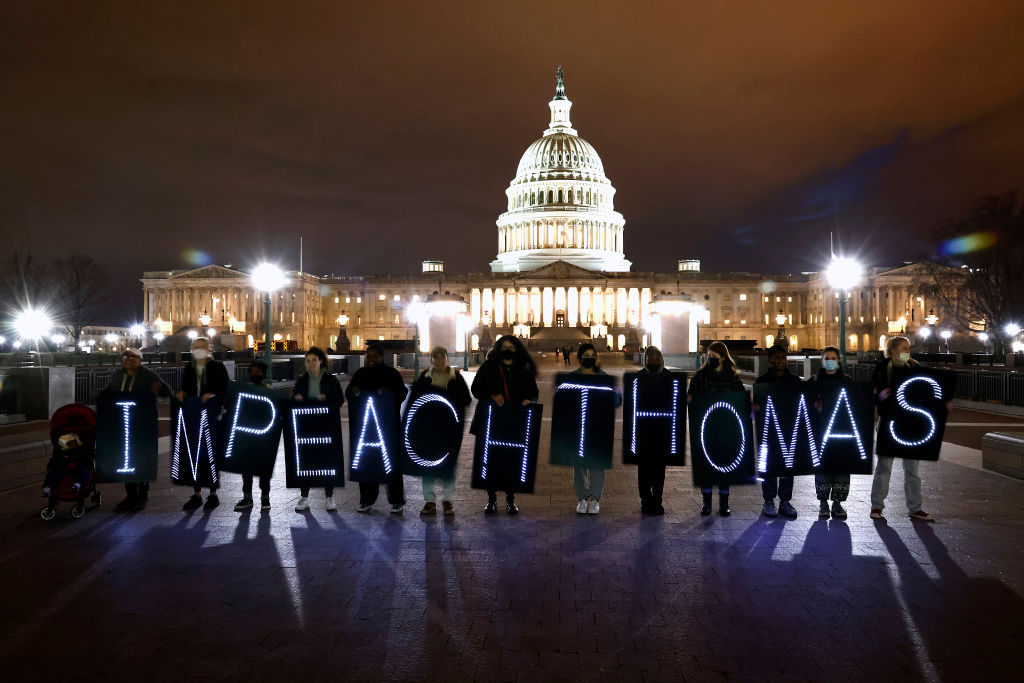 MoveOn Activists Call For The Impeachment Of Justice Clarence Thomas