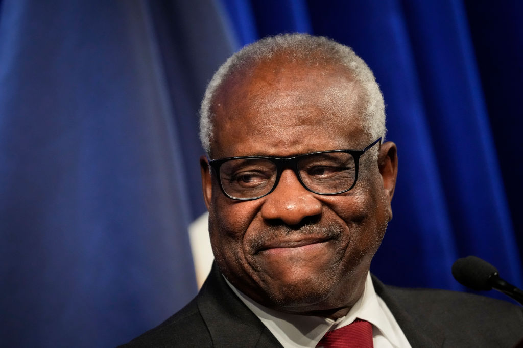 Justice Thomas Attends Forum On His 30 Year Supreme Court Legacy