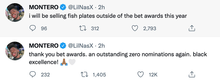 Lil Nas X Tweets