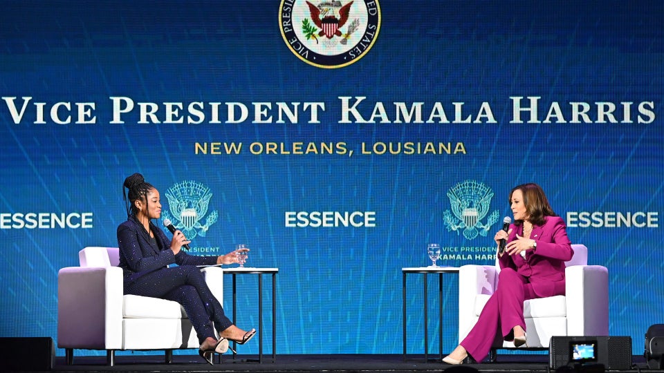 VP Kamala Harris Calls Out States Attacking Both Abortion And Voting Rights At ESSENCE Festival