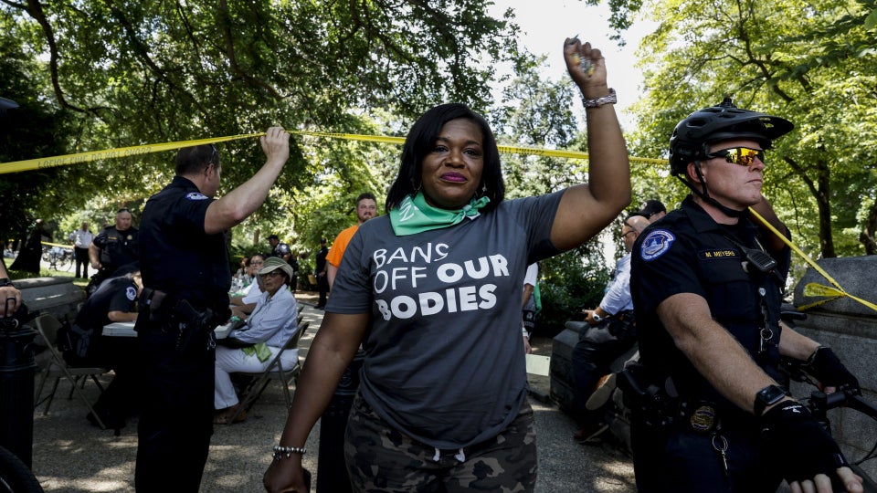 ￼Reps. Cori Bush, Ilhan Omar and Ayanna Pressley Among 17 House Dems Arrested At Abortion Rally