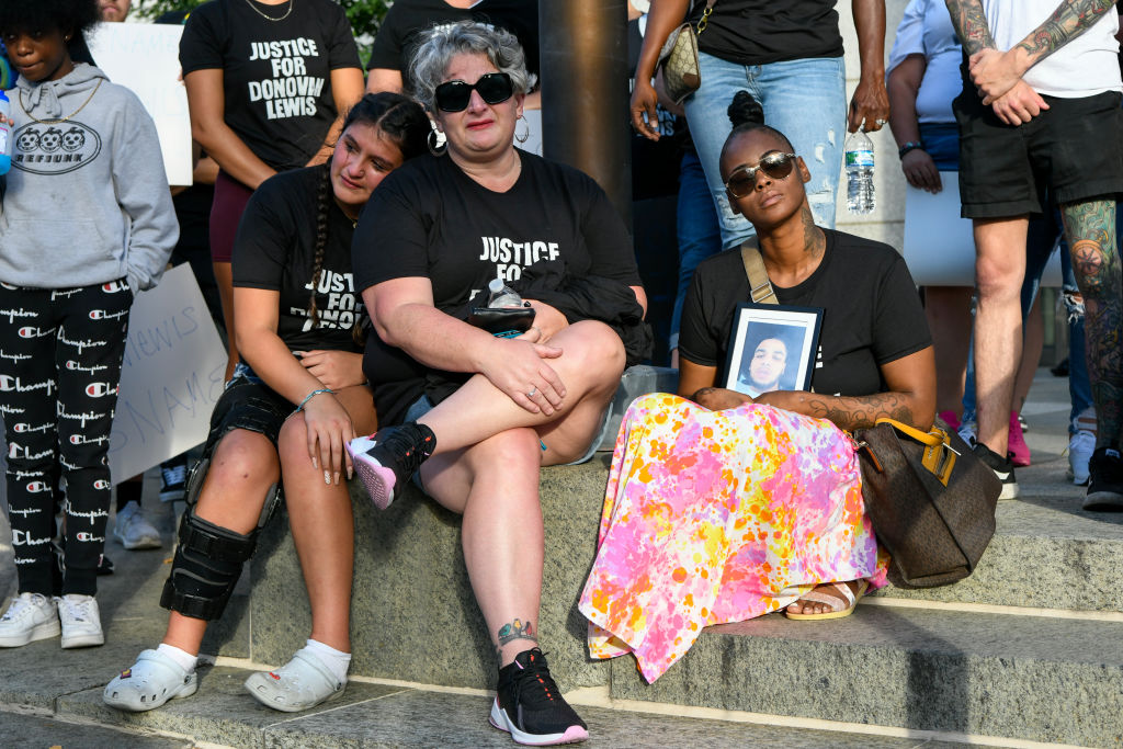 Protestors Rally At Columbus Police Department After Killing Of Donovan Lewis