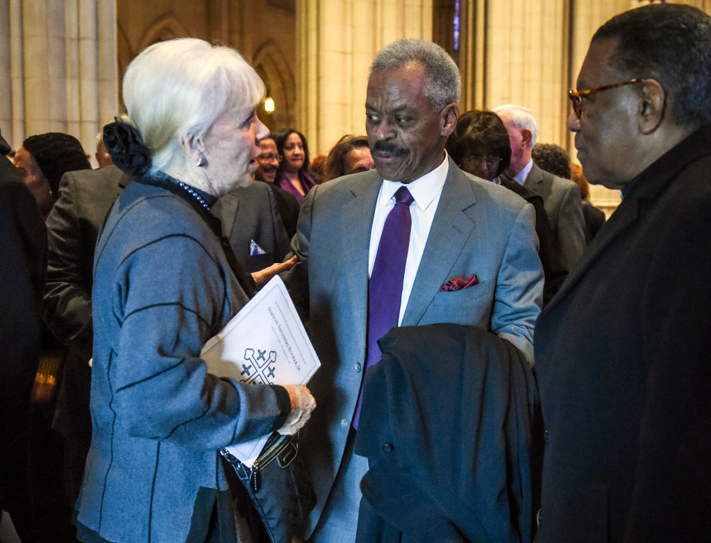 Memorial service at the National Cathedral for Simeon Booker, first full time black reporter for the Washington Post, in Washington, DC.