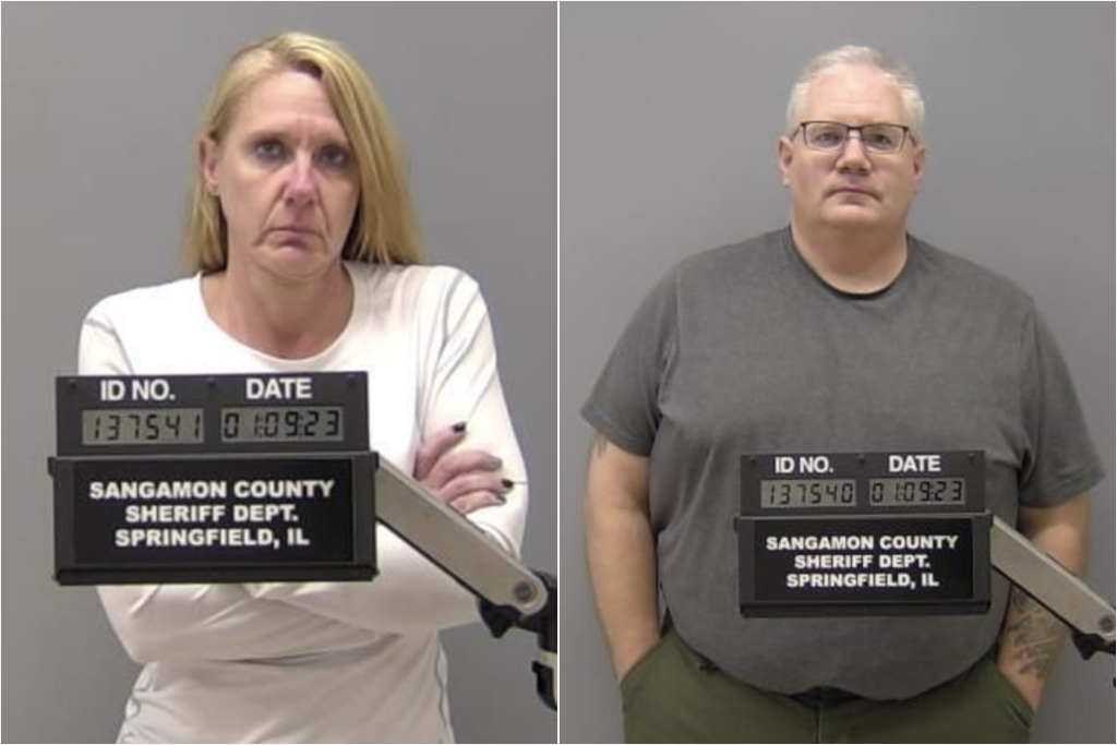 Sangamon County (Illinois) EMTs Peter Cadigan and Peggy Finley charged with murdering Earl L. Moore Jr.