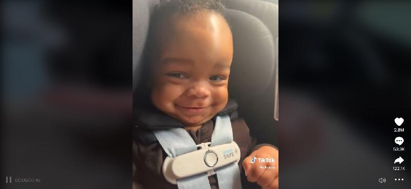 Rihanna and ASAP Rock's kid - TikTok screenshot