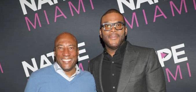 Byron Allen and Tyler Perry - Getty