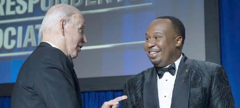 Joe Biden & Roy Wood Jr (at 2023 White House Correspondents Dinner) - GettyImages