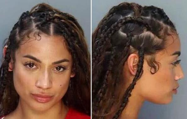 Dani Leigh mugshot - Miami Beach Police