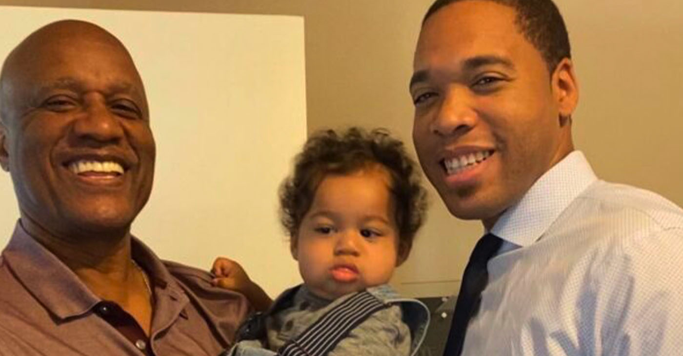 Three Generations of Carters: Norman Carter, a Los Angeles Area McDonald’s Franchise owner (left) holds his grandchild. His son, Nathan Carter (right), also owns a McDonald’s franchise // California Black Media