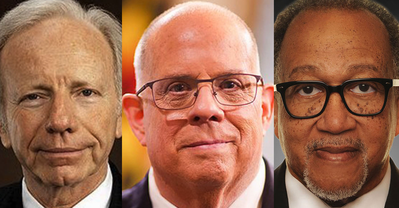 No Labels National Co-Chairs Joe Lieberman, Larry Hogan, and Dr. Benjamin F. Chavis, Jr.