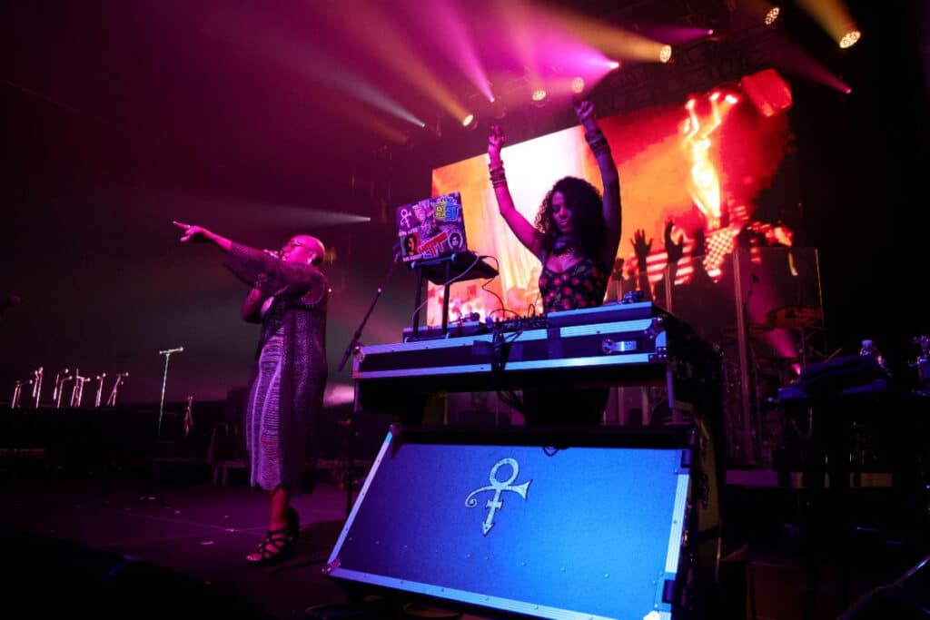 (L-R) Shelby J. and DJ Rashida perform onstage at Celebration 2023 (Photo Credit: Kevin Mazur for Getty)
