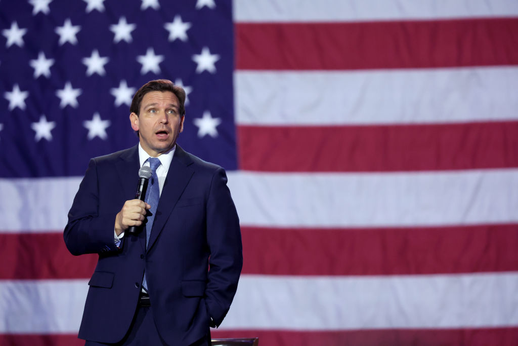 Florida Governor Ron DeSantis Speaks At The Freedom Blueprint In Iowa