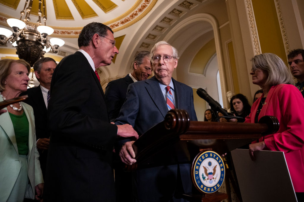 Senators Meet For Their Weekly Policy Luncheons On Capitol Hill