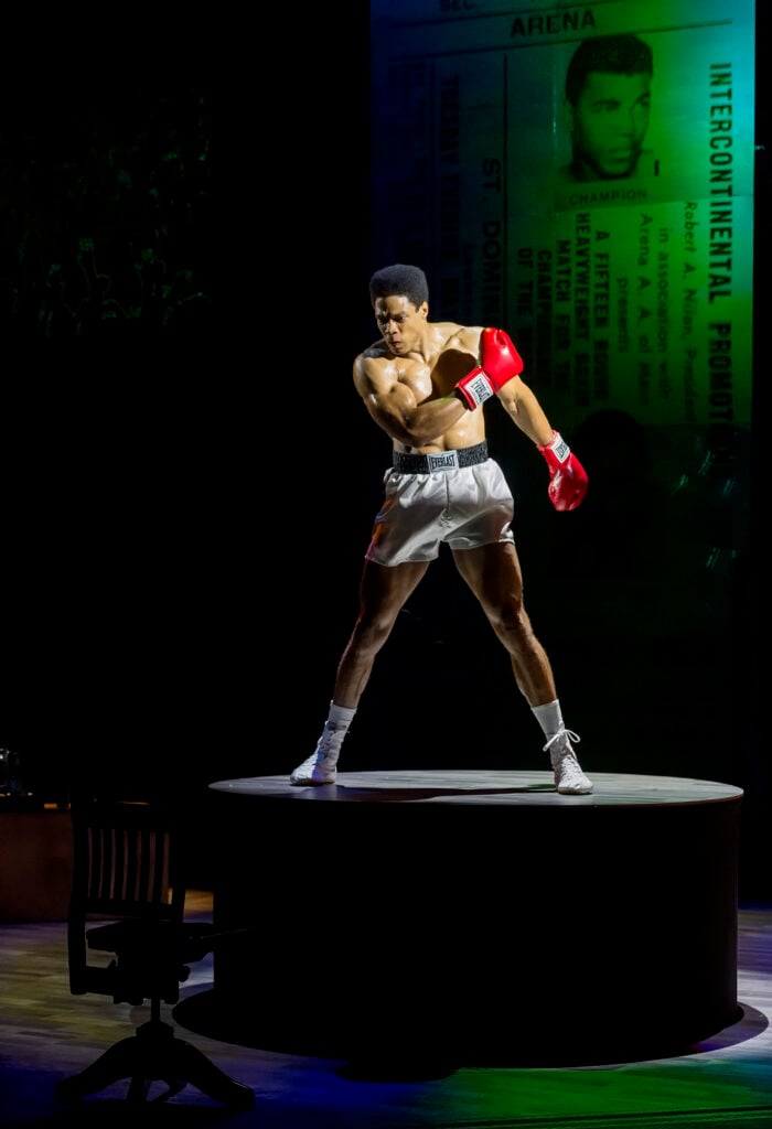 Ray Fisher in “Fetch Clay, Make Man” at Center Theatre Group's Kirk Douglas Theatre June 18 through July 16, 2023, produced in association with The SpringHill Company. Photo credit: Craig Schwartz Photography