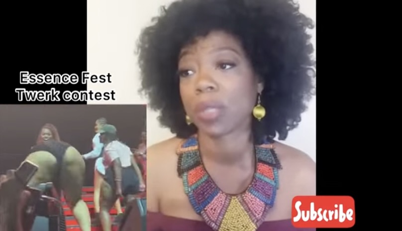 Art Cathey speaks out against the twerking at Essence Festival 2023 on her YouTube channel