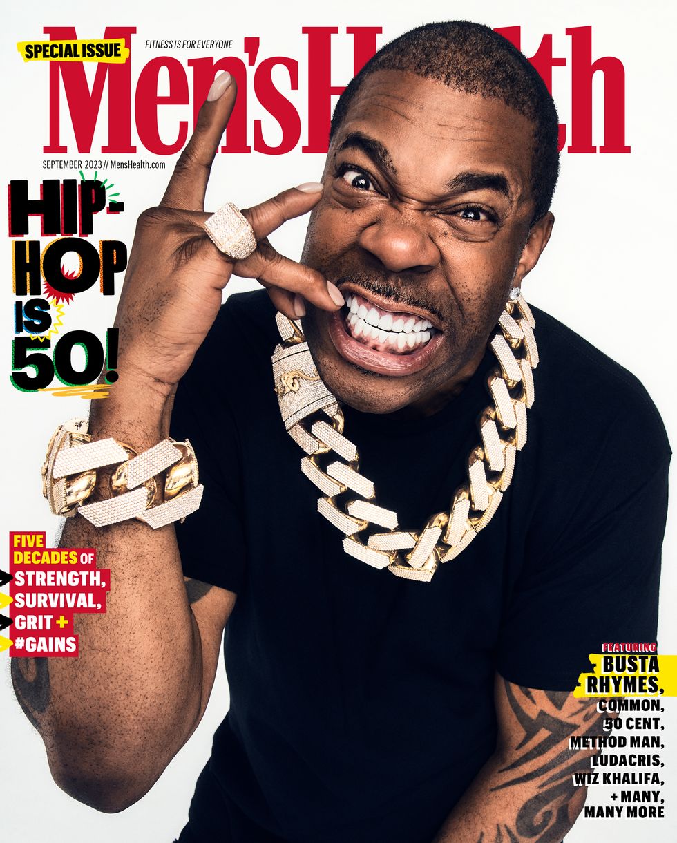 Busta Rhymes covers Men's Health magazine