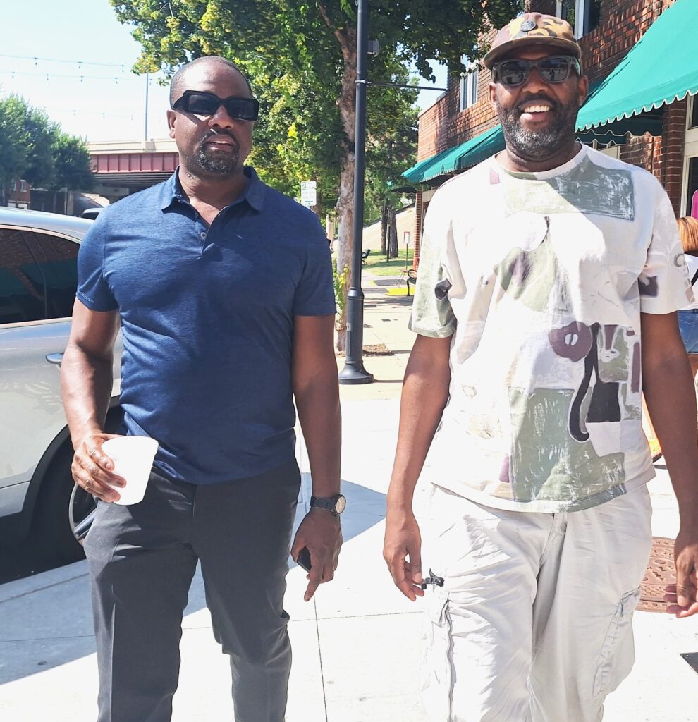 Baron J Littleton and Ri-Karlo Handy, among executive producers of Rebuilding Black Wall Street docu-series on OWN. Photo: Faron J. Littleton