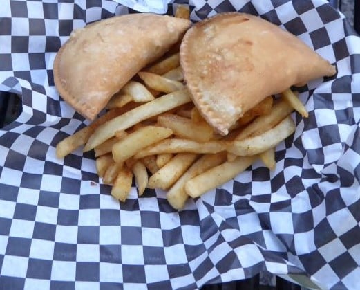 Meat Patties and Fries: Photo Credit, Ricky Richardson