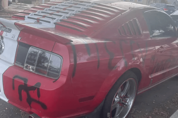 Reginald Scott car vandalized racism