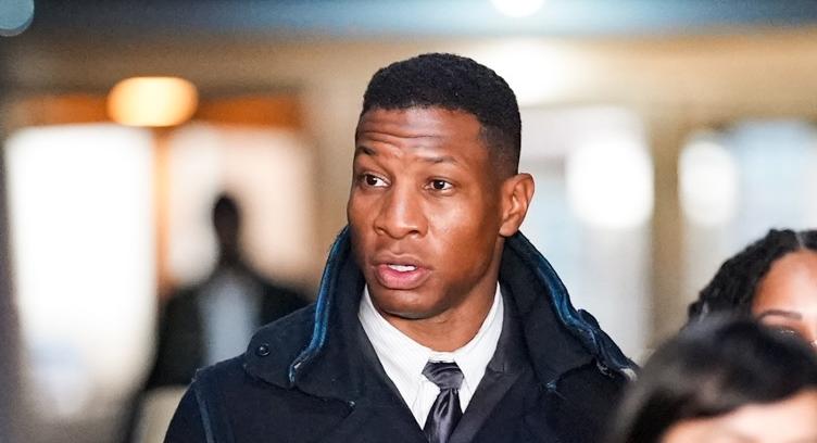 Jonathan Majors leaving court after guilty verdict on 12-118-23 (Getty)