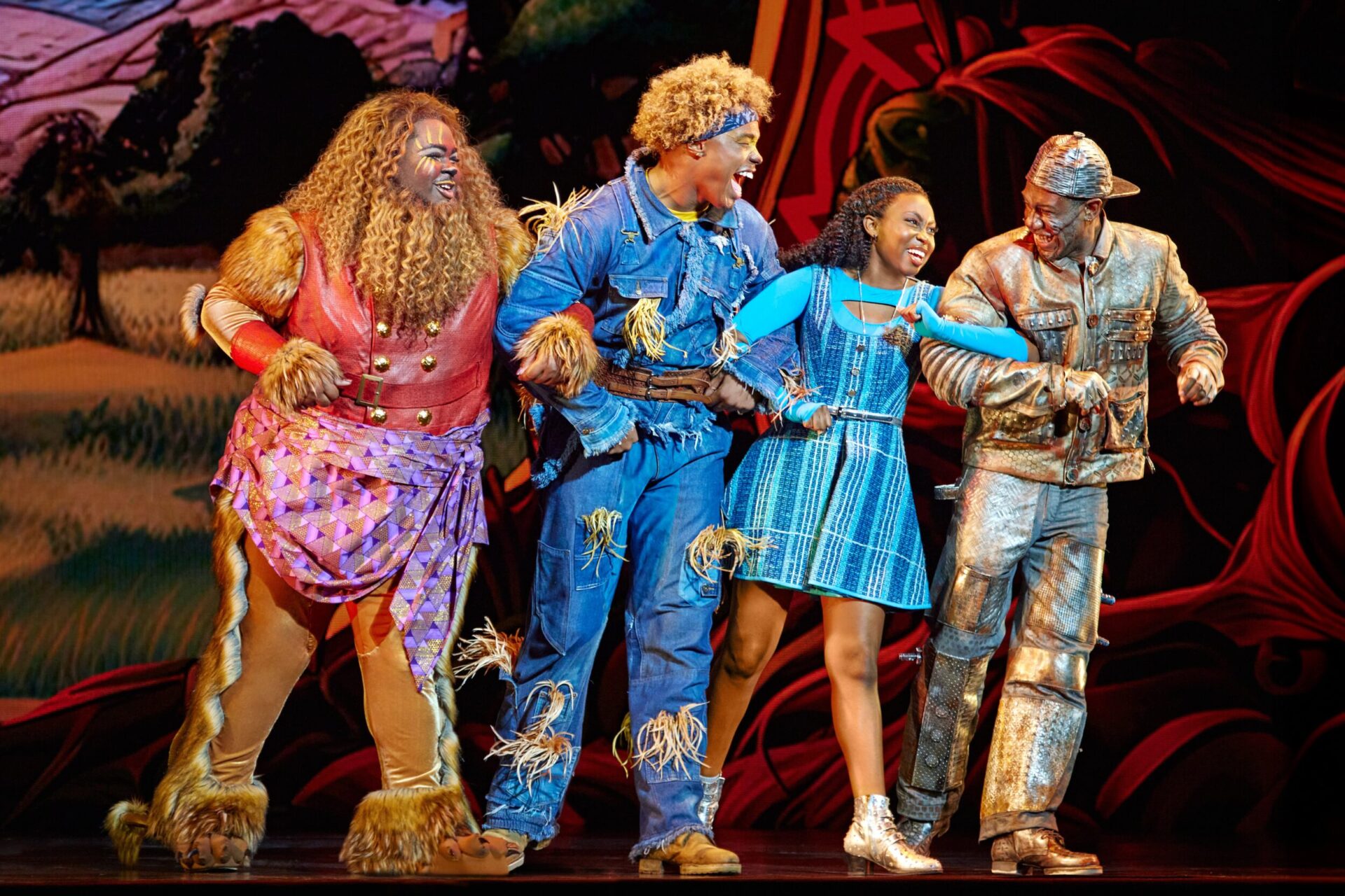 THE-WIZ.Kyle-Ramar-Freeman-as-Lion-Avery-Wilson-as-Scarecrow-Nichelle-Lewis-as-Dorothy-Phillip-Johnson-Richardson-as-Tinman.Photo-by-Jeremy-Daniel-c-2023 Hollywood Pantages welcomes 3 Week Limited Engagement of classic musical Feb. 13th - March 3rd 2024