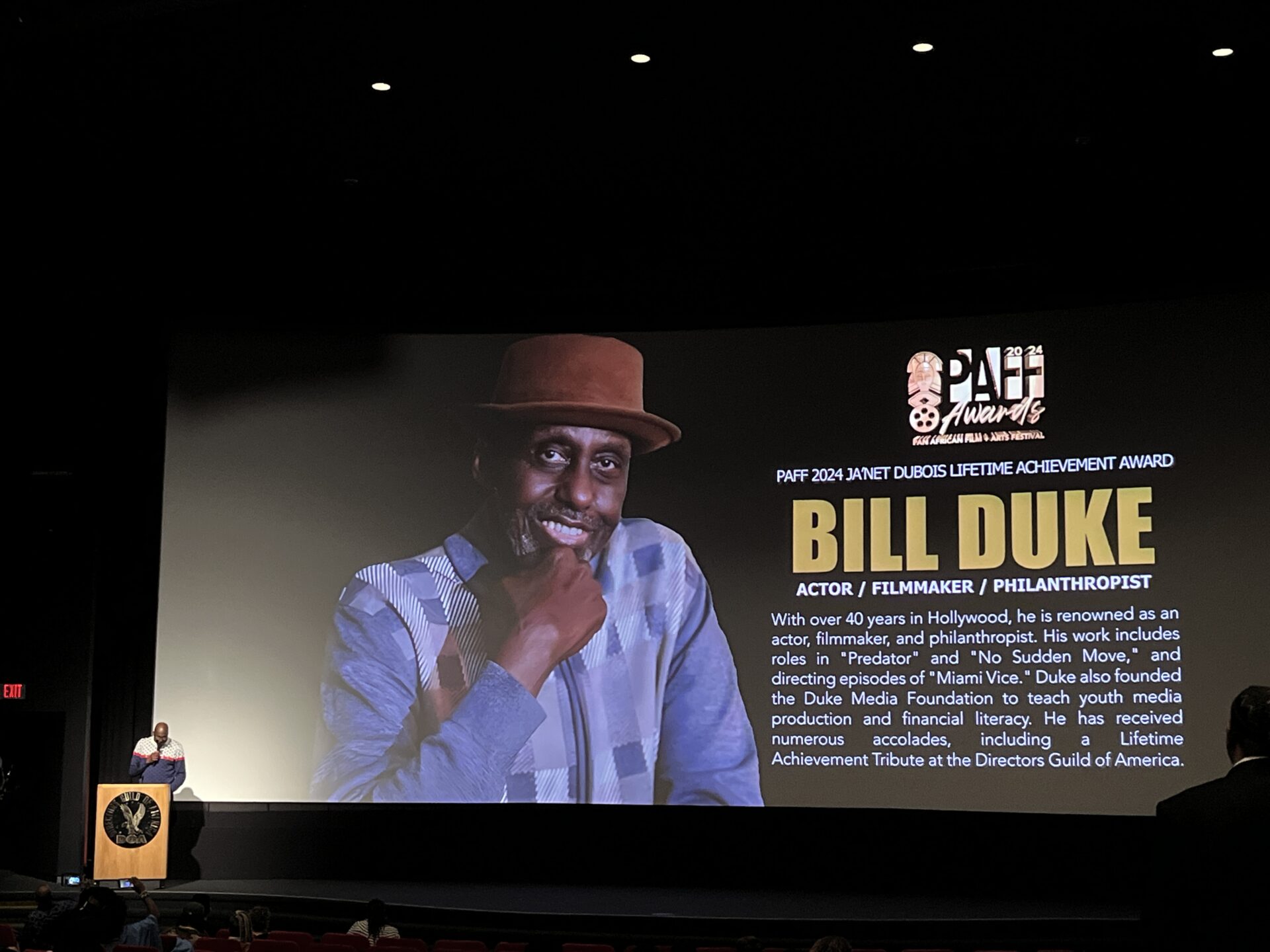 Bill Duke honored at the Pan African Film Festival 2024