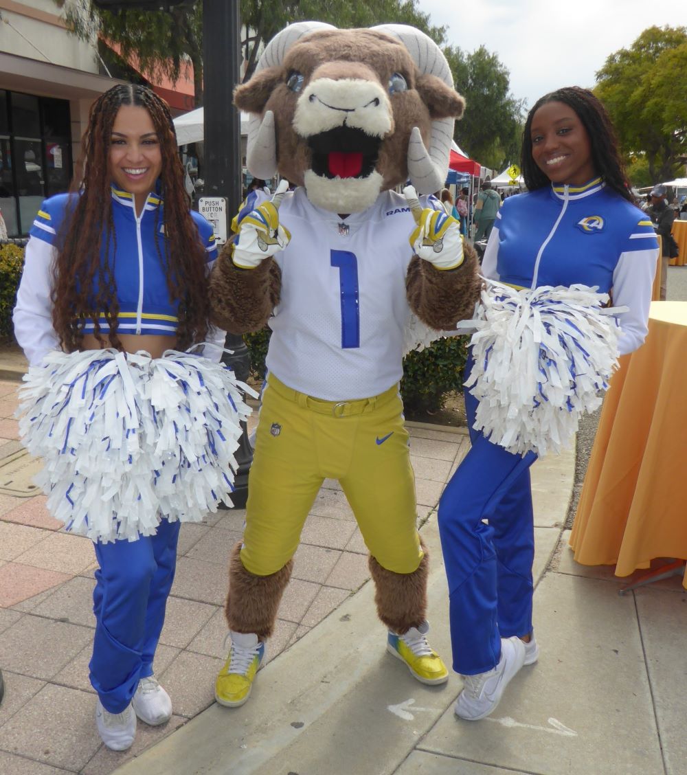 Rampage and the Los Angeles Rams Cheerleaders: Photo Credit, Ricky Richardson