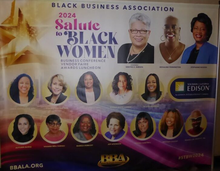 Black Business Association Salute to Black Women signage: Photo Credit, Ricky Richardson