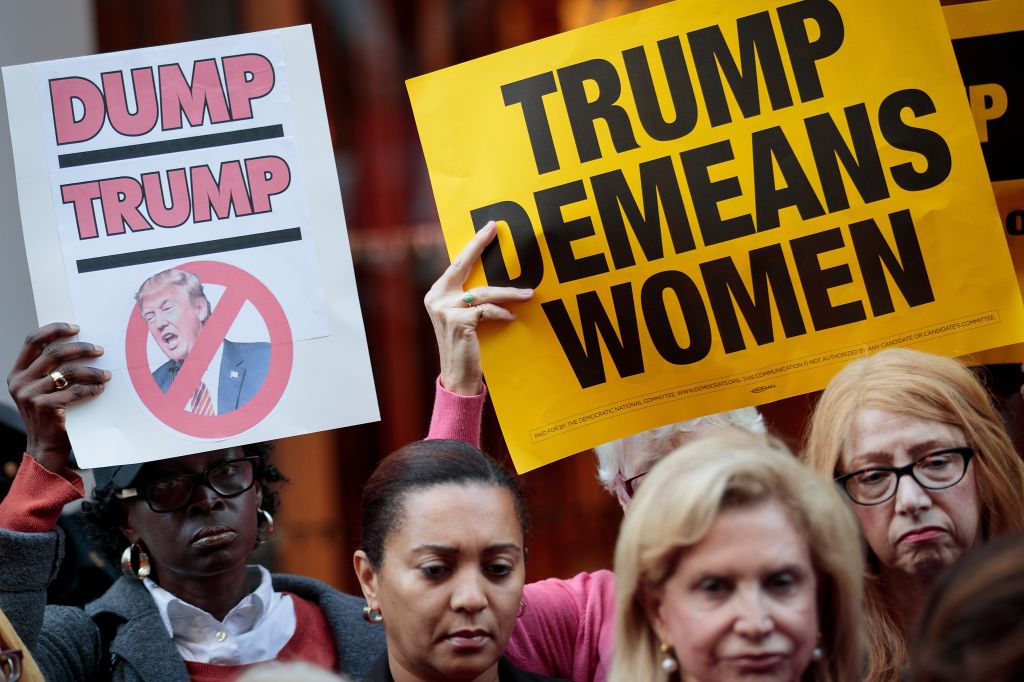 Women's Rights Advocates, Elected Officials Protest Outside Of Trump Tower