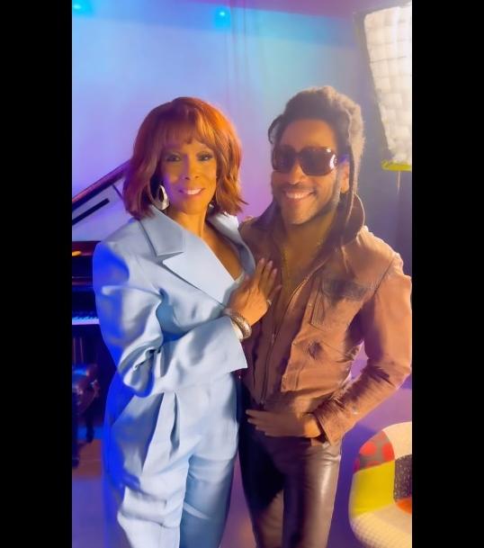 Gayle King & Lenny Kravitz - via Instagram