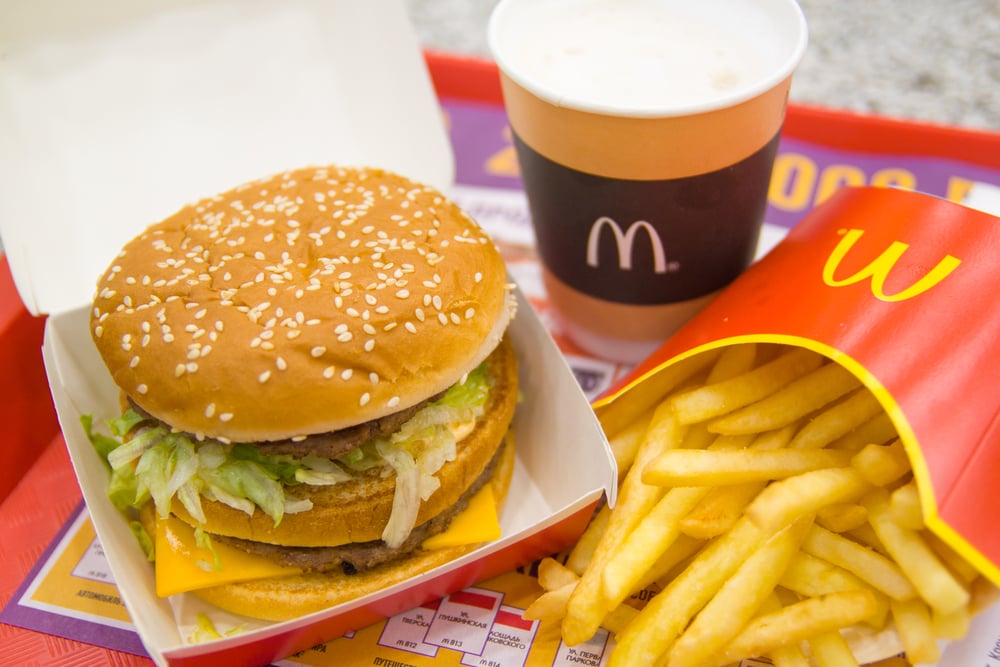 McDonald's food ad - Depositphotos