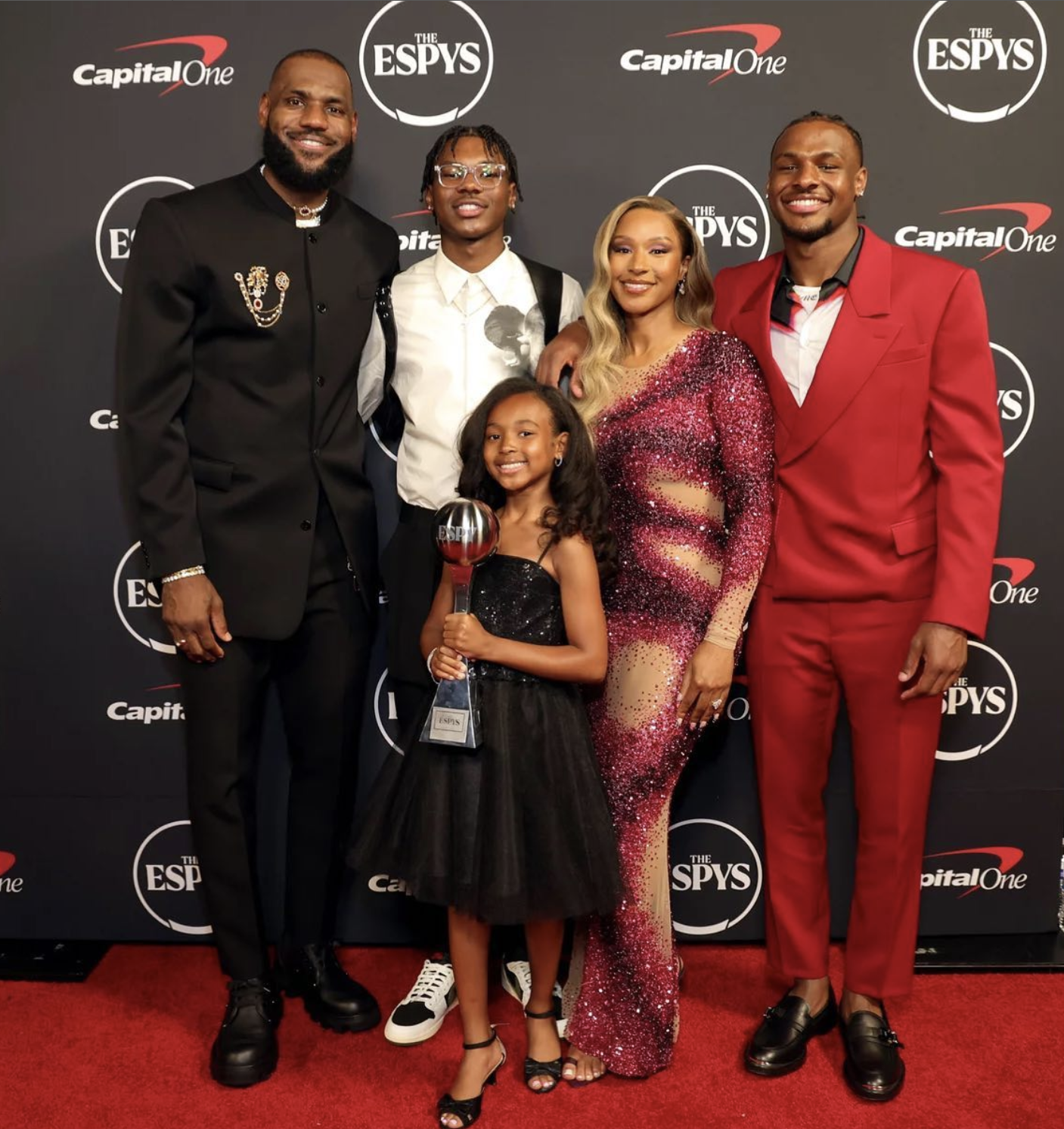 Lebron James with wife Savannah James