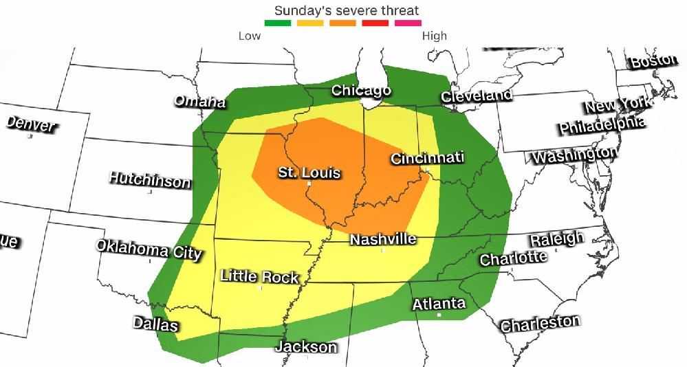 Tornado outlook (CNN Weather via CNN Newsource)