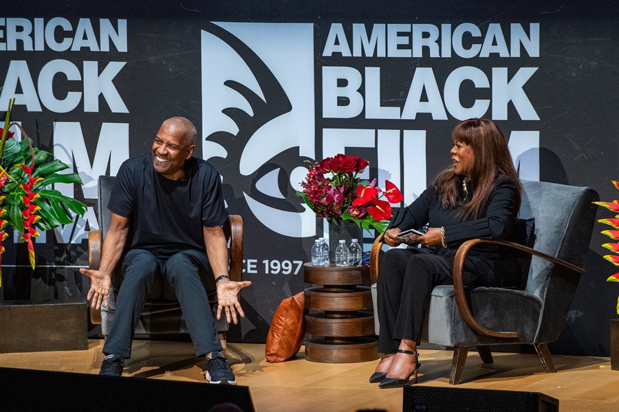 MIAMI BEACH, FL - JUNE 15: Retrospective: Denzel Washington during Day 4 of the American Black Film Festival on June 15, 2024 in Miami Beach, FL. (Photo by Aaron J. Thornton / ABFF)