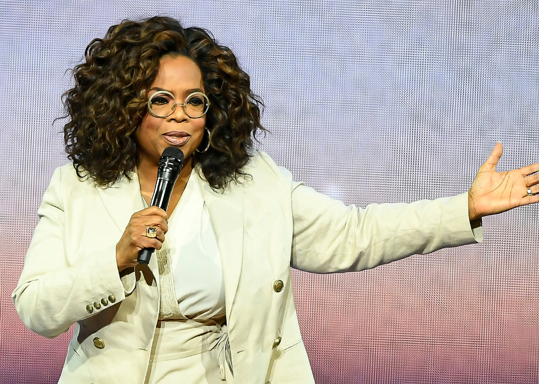 America's 10 Black Billionaires includes Oprah Winfrey speaking during Oprah's 2020 Vision: Your Life in Focus Tour presented by WW (Weight Watchers Reimagined) at Chase Center on February 22, 2020, in San Francisco, California.