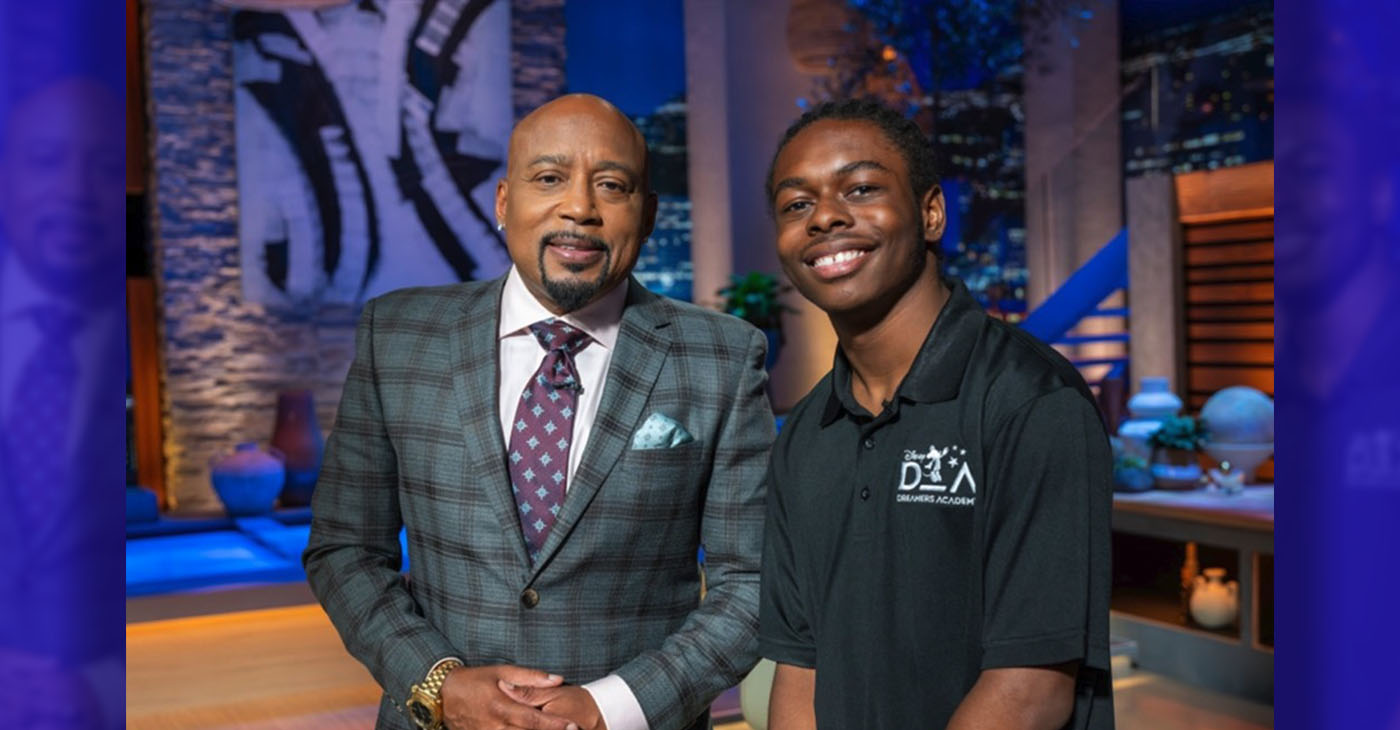 Shark Daymond and Te’Lario Watkins II Disney Dreamers Academy